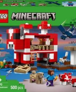 LEGO Minecraft: Casa Ciuper-vaca 21270, 8 ani+, 500 piese