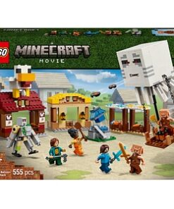 LEGO Minecraft: Atacul baloanelor Ghast asupra satului 21273, 10 ani+, 555 piese