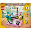 LEGO Creator 3in1: Masina de scris cu flori 31169, 8 ani+, 363 piese