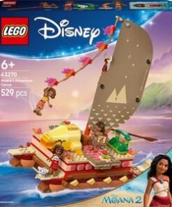 LEGO Disney Princess: Canoea de aventura a Moanei 43270, 6 ani+, 529 piese