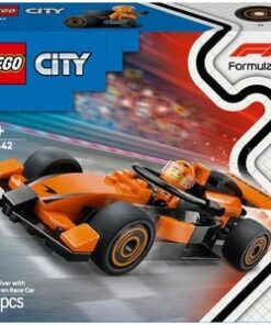 LEGO City: Formula 1 - Pilot F1 cu masina de curse McLaren 60442, 6 ani+, 86 piese