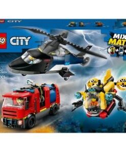 LEGO City: Elicopter autospeciala de pompieri si submarin in versiuni remixate 60462, 7 ani+, 874 piese