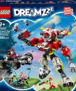 LEGO DREAMZzz: Robotul tigru al lui Cooper si masina hot rod a lui Zero 71497, 9 ani+, 1006 piese