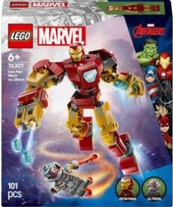 LEGO Marvel: Robotul Iron Man vs. Ultron 76307, 6 ani+, 101 piese