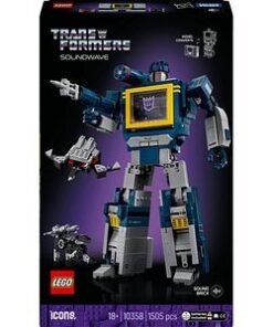 LEGO Icons: Transformers Soundwave 10358, 18 ani+, 1505 piese
