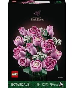 LEGO Botanicals: Buchet de trandafiri roz 10374, 18 ani+, 789 piese