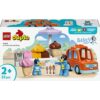 LEGO DUPLO: Bluey - Vizita cu Blue la furgoneta de inghetata 10458, 2 ani+, 22 piese