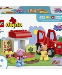 LEGO DUPLO: Peppa Pig - Tractor si piata 10468, 2 ani+, 18 piese