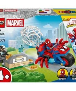 LEGO Marvel: Spidey pe motocicleta vs Rhino 11206, 4 ani+, 61 piese