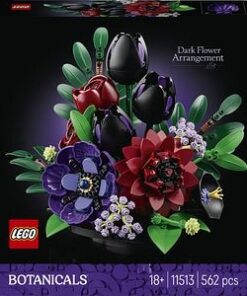 LEGO Botanicals: Aranjament cu flori de culoare inchisa 11513, 18 ani+, 562 piese