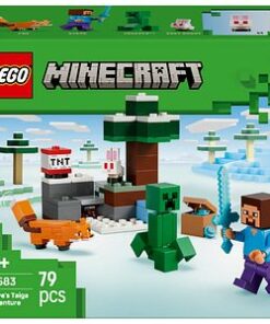 LEGO Minecraft: Aventura din Taiga a lui Steve 21583, 6 ani+, 79 piese
