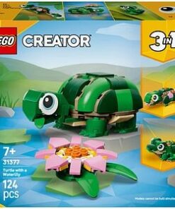 LEGO Creator: Broasca-testoasa cu o floare de nufar 31377, 7 ani+, 124 piese
