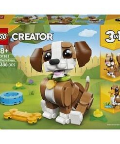 LEGO Creator: Animale adorabile - Catelus jucaus 31382, 8 ani+, 336 piese