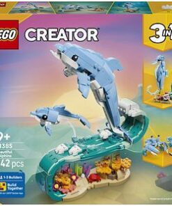 LEGO Creator: Animale marine - Delfini superbi 31385, 9 ani+, 542 piese