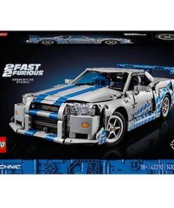 LEGO Technic: Masina Nissan Skyline GT-R (R34) din Mai furios mai iute 42210, 18 ani+, 1410 piese