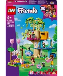LEGO Friends: Petrecere de ziua de nastere a pisicii si casuta in copac 42666, 6 ani+, 321 piese
