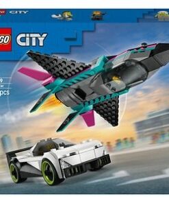 LEGO City: Avion cu reactie vs masina 60489, 6 ani+, 259 piese