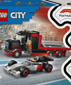 LEGO City: Camion de prezentare F1 cu masina de curse Audi F1 60493, 7 ani+, 508 piese