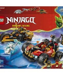 LEGO Ninjago: Vehiculele transformabile ale lui Kai si Cole 71864, 7 ani+, 394 piese