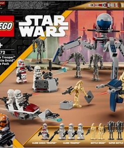 LEGO Star Wars: Pachet de lupta Clone Trooper si droid de lupta 75372, 7 ani+, 215 piese