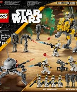 LEGO Star Wars: Pachet de lupta Soldati clona din unitatea stelara 327 75431, 7 ani+, 258 piese