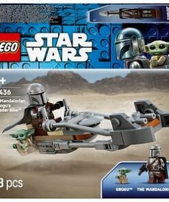 LEGO Star Wars: Motocicleta rapida a lui Mandalorian si Grogu 75436, 6 ani+, 58 piese