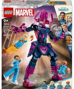LEGO Marvel: Figurina de constructie - Cei patru fantastici vs. Galactus 76316, 9 ani+, 427 piese